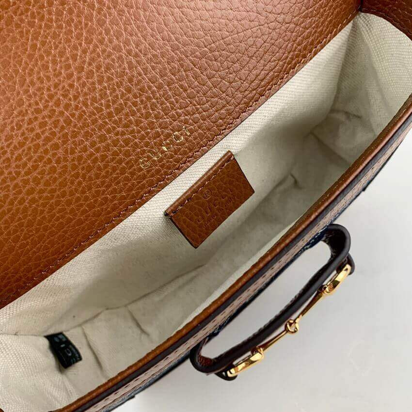 Gucci Horsebit 1955 Denim Mini Bag 658574