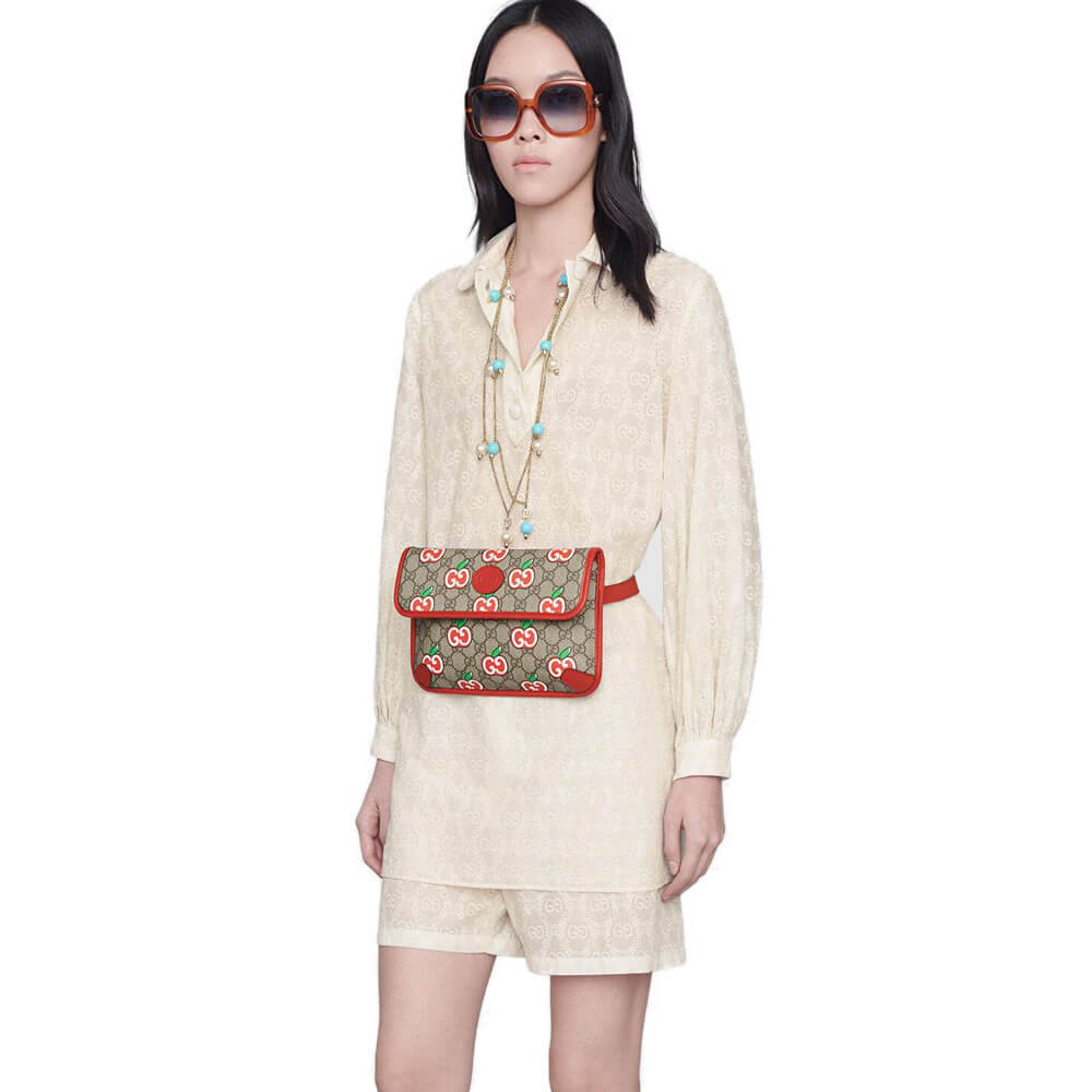Gucci GG Apple Print Belt Bag 625233