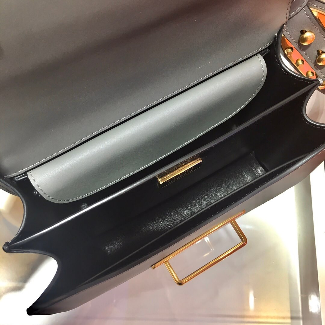 Prada Cahier Leather Shoulder Bag 1BD045