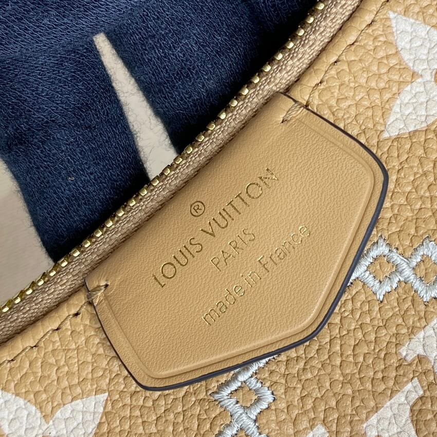 Louis Vuitton Monogram Empreinte Easy Pouch On Strap M81137 Arizona Beige