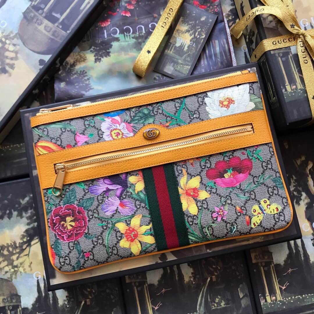 Gucci Ophidia GG Flora Pouch 517551