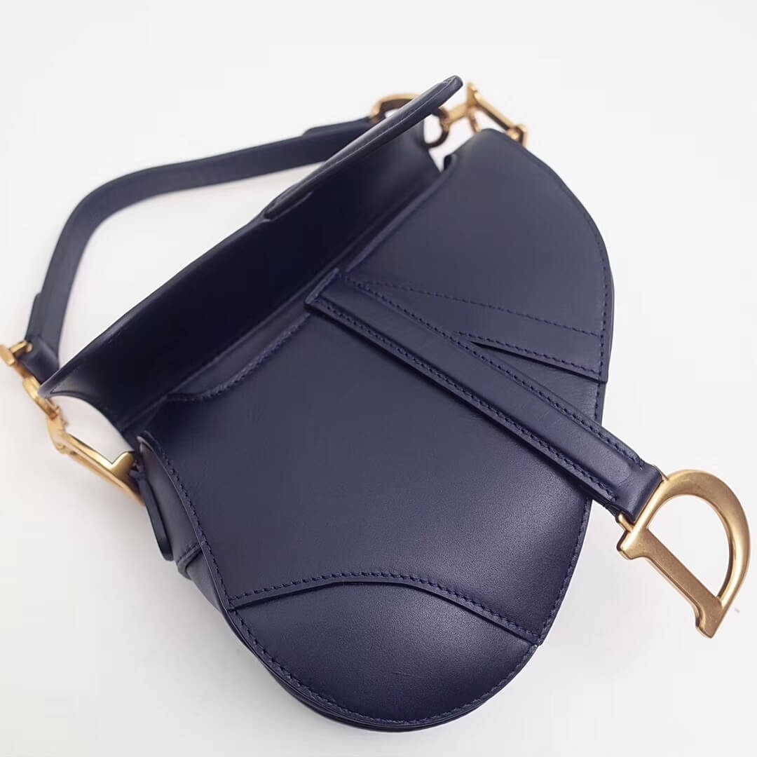 Christian Dior Smooth Calfskin Mini Saddle Bag M0447