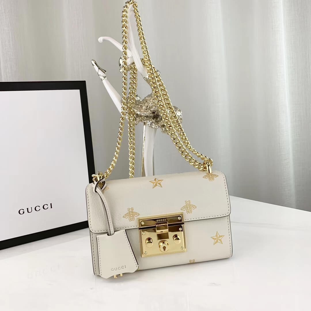 Gucci Padlock Bee Star Small Shoulder Bag 432182