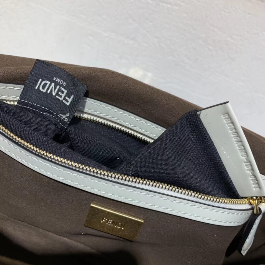 Fendi Patent Leather And Sheepskin Baguette Bag 8BR600