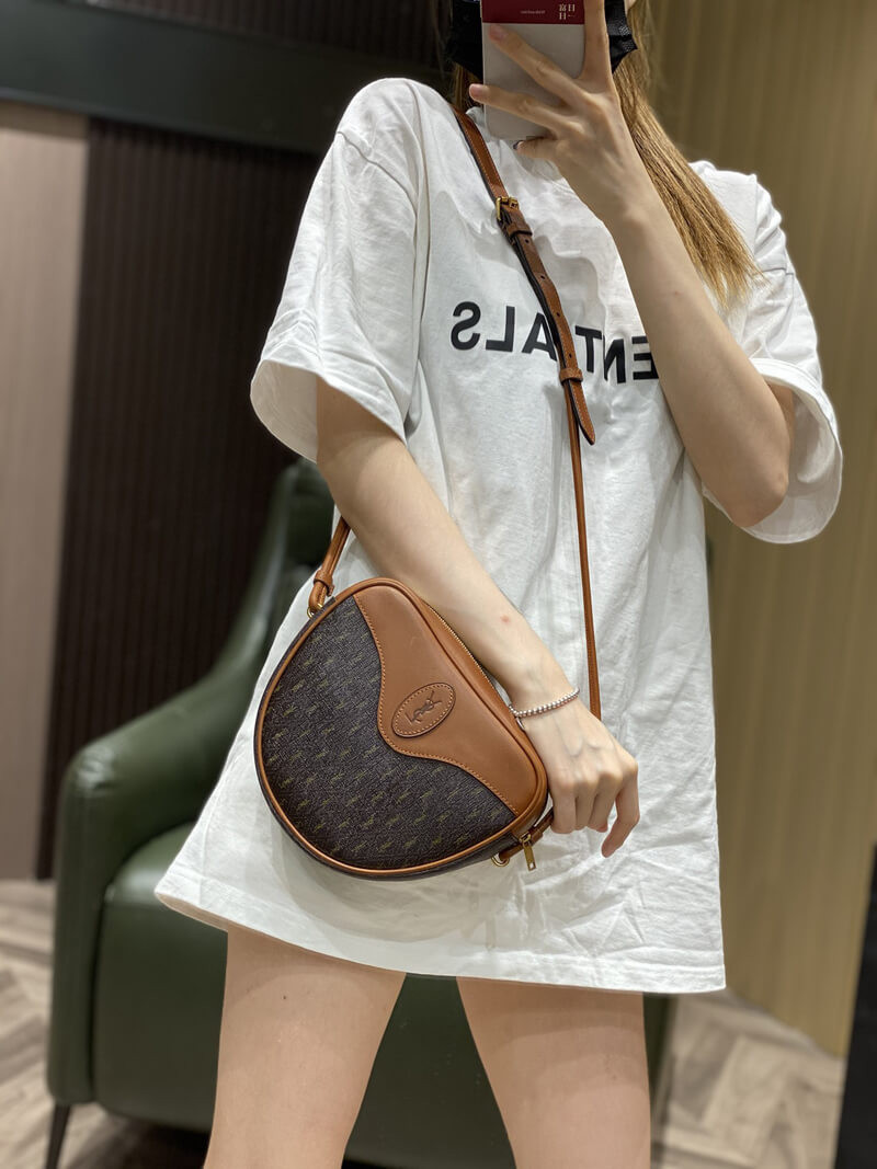 Saint Laurent YSL Le Monogramme Cœur Bag 675260 Chestnut