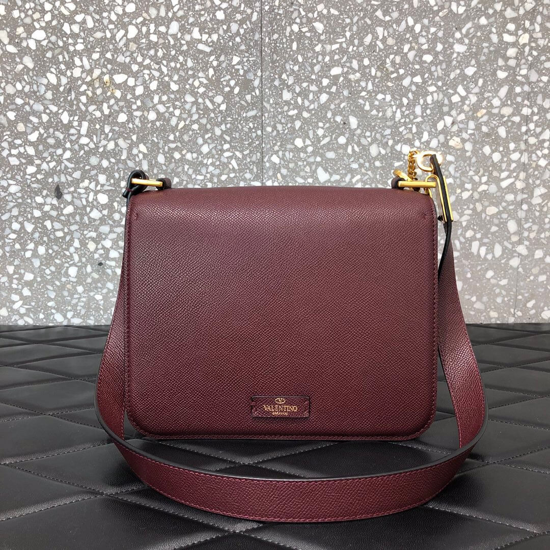 Valentino Garavani Vsling Grainy Calfskin Shoulder Bag 0028