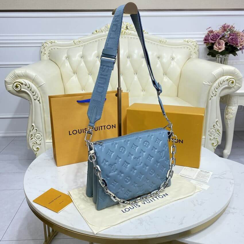 Louis Vuitton Coussin PM M58699 Bleu Glacier