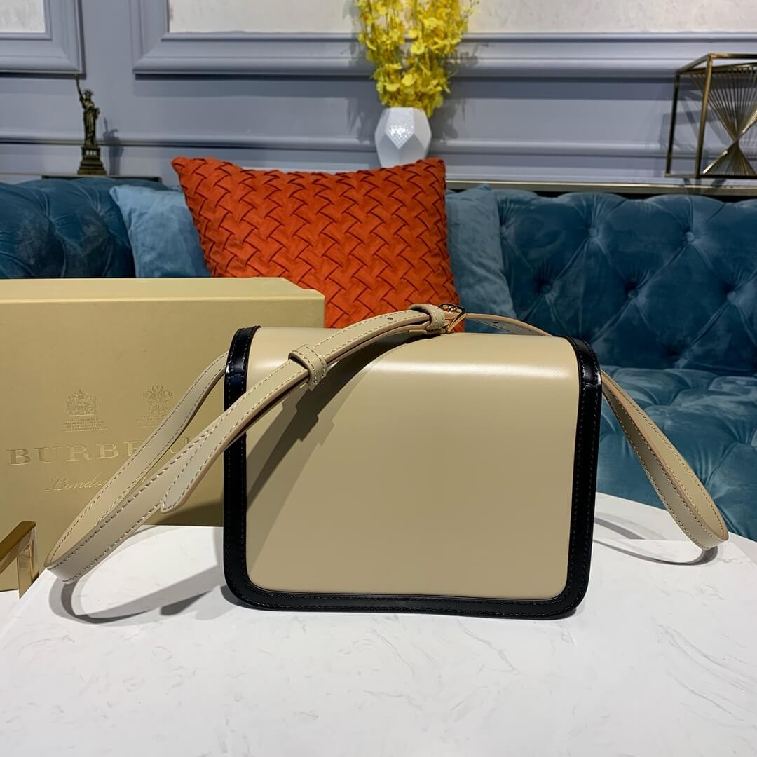 Burberry Small Two-tone Leather TB Bag 80134501