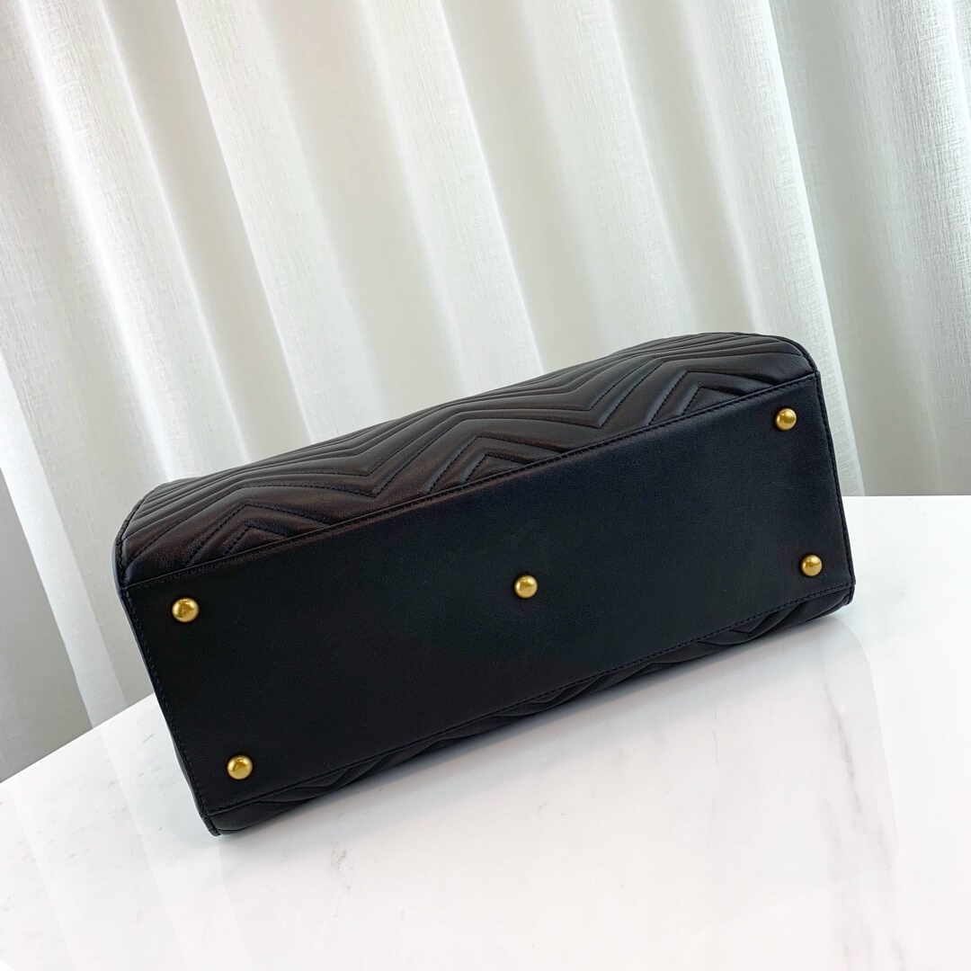 Gucci GG Marmont Medium Matelasse Top Handle Bag 443505