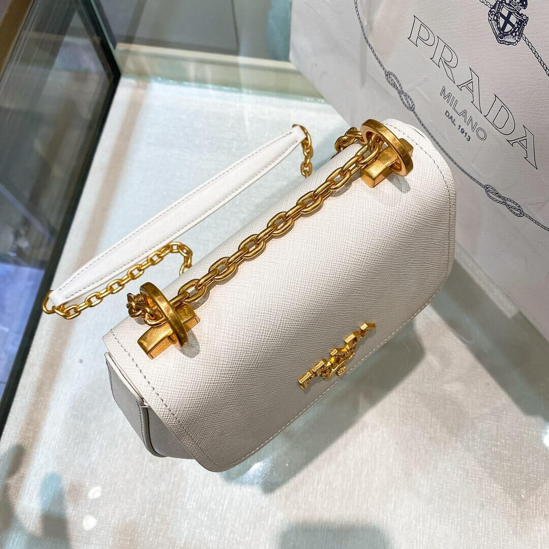 Prada Saffiano Leather Shoulder Bag 1BD275