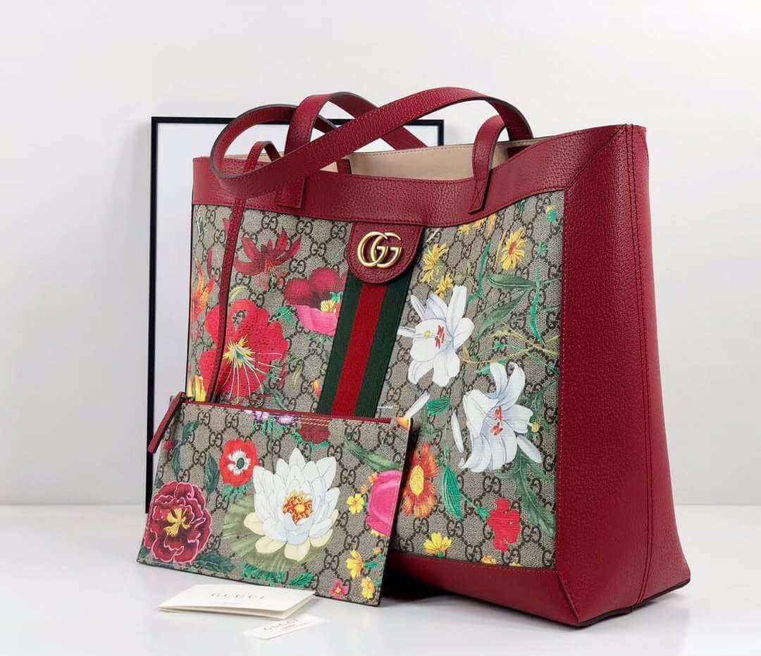 Gucci Ophidia GG Flora Medium Tote 547947