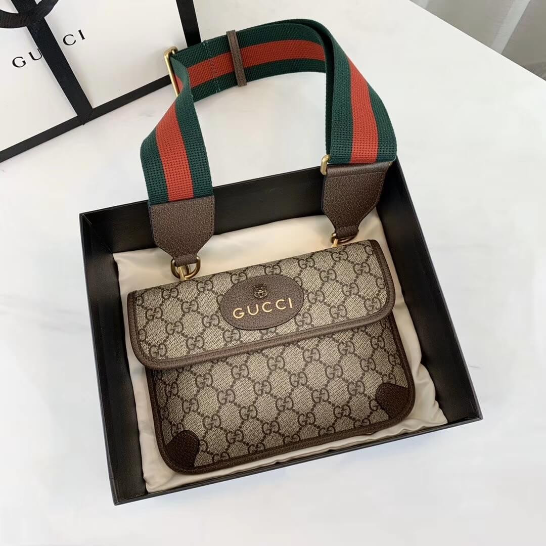 Gucci GG Supreme 489617 Coffee