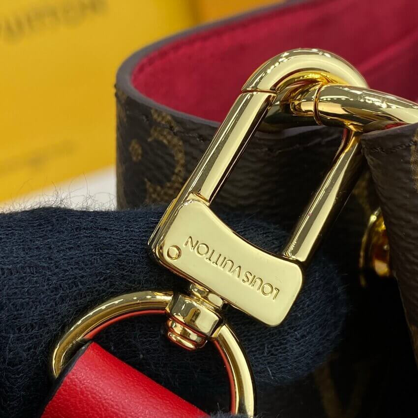 Louis Vuitton Monogram Canvas Flower Tote M43553 Red