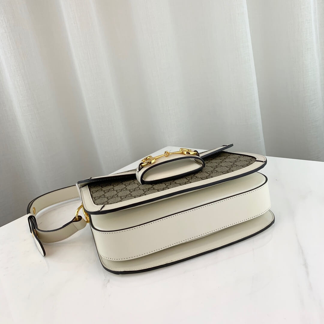 Gucci 1955 Horsebit GG Supreme Shoulder Bag 602204