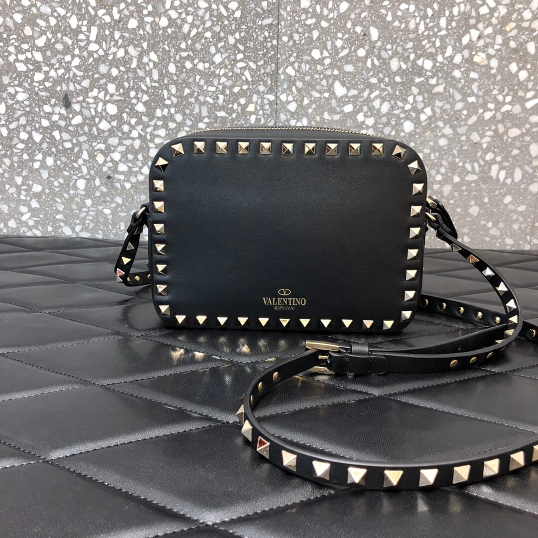 Valentino Garavani Small Rockstud Calfskin Crossbody Bag 0809