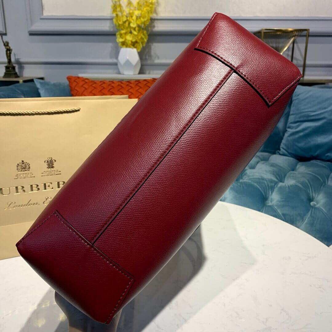 Burberry Small Embossed Crest Leather Tote 40802081