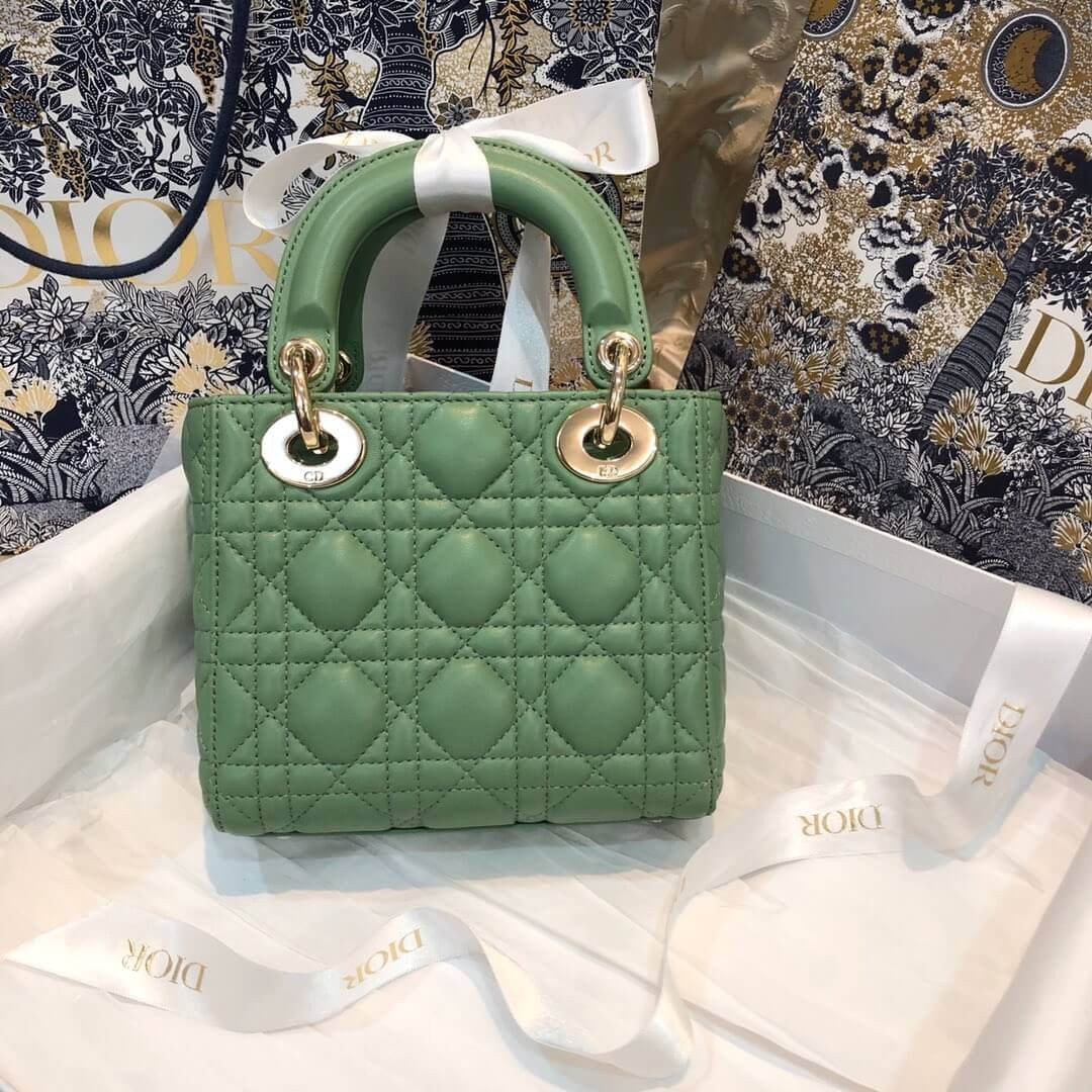 Christian Dior Lambskin Mini Lady Dior Bag 44500