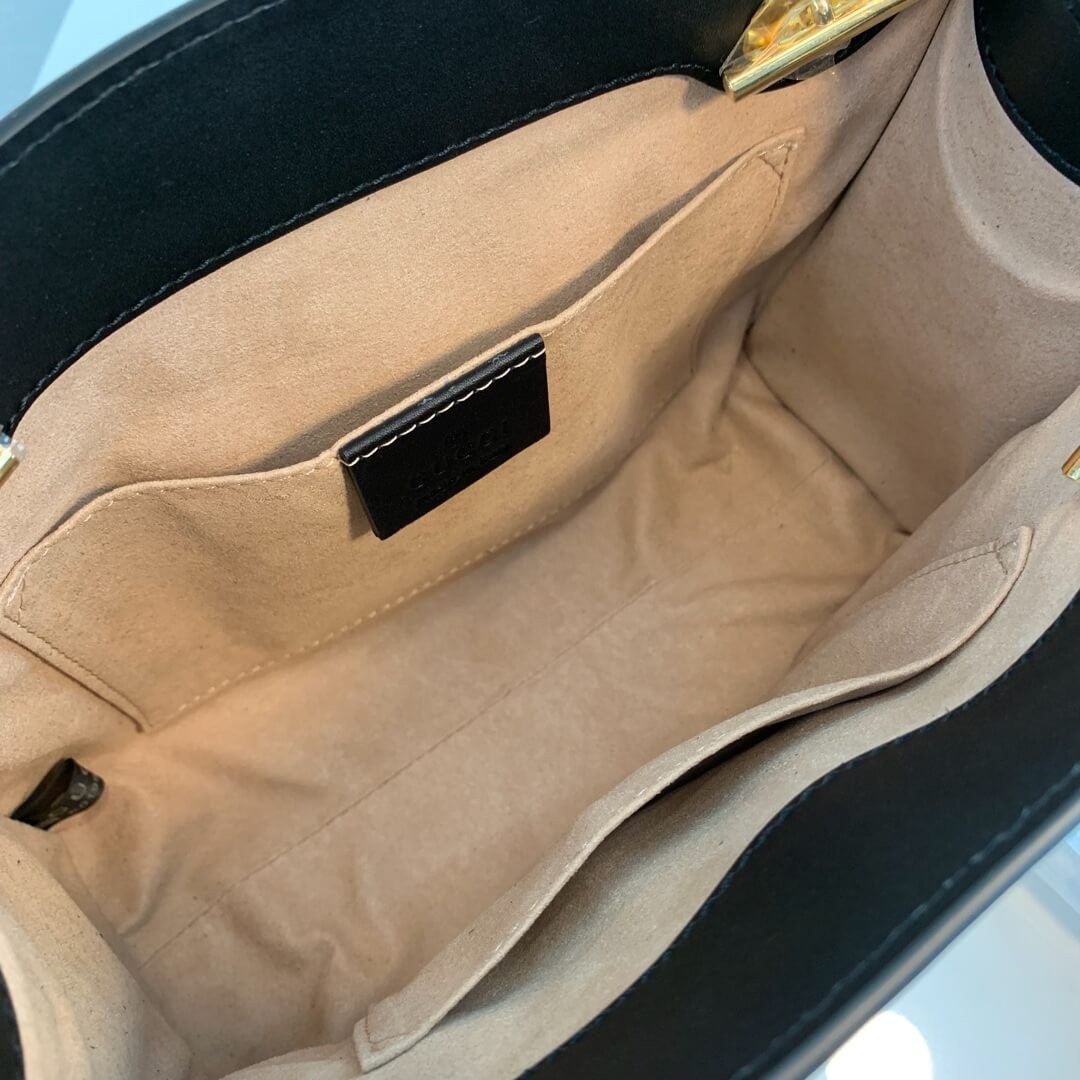 Gucci Padlock Small GG Bees Shoulder Bag 498156