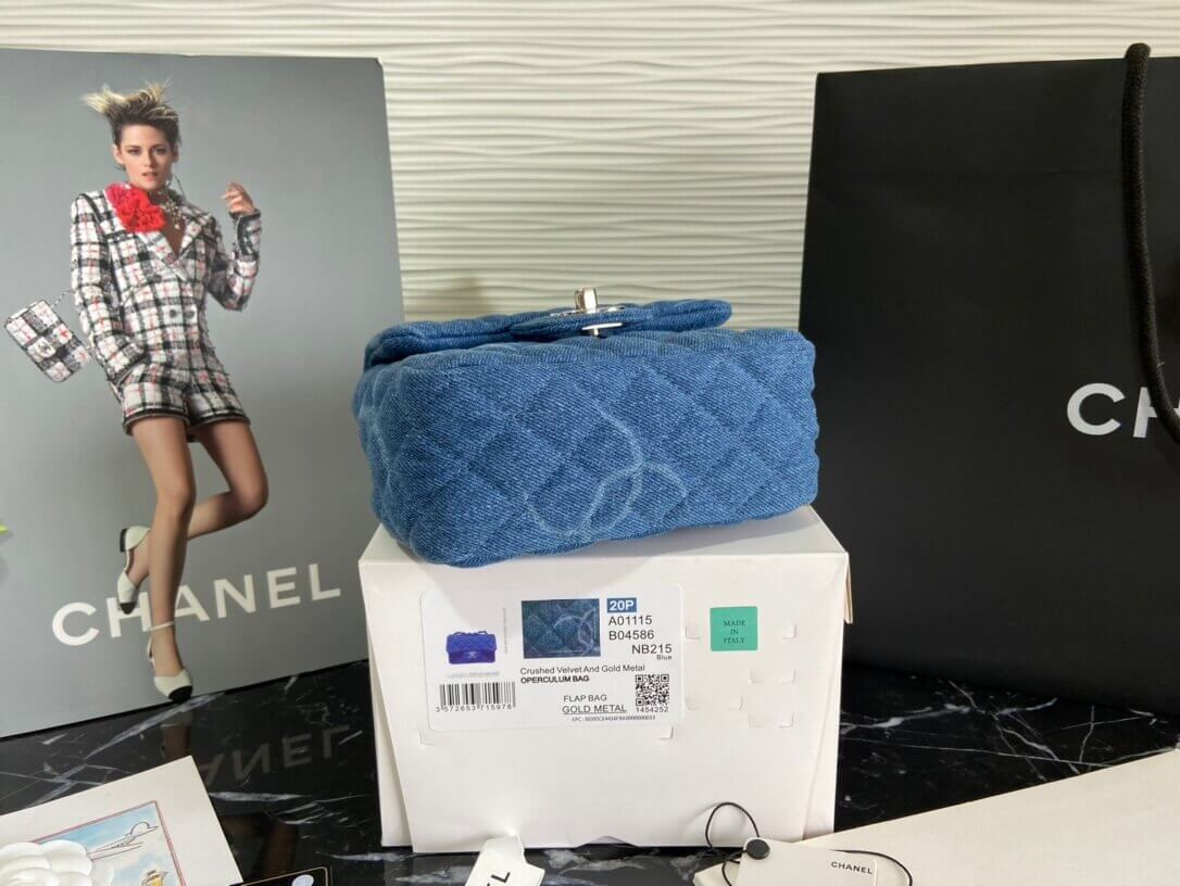 Chanel Denim Classic Flap Mini Bag AS2070