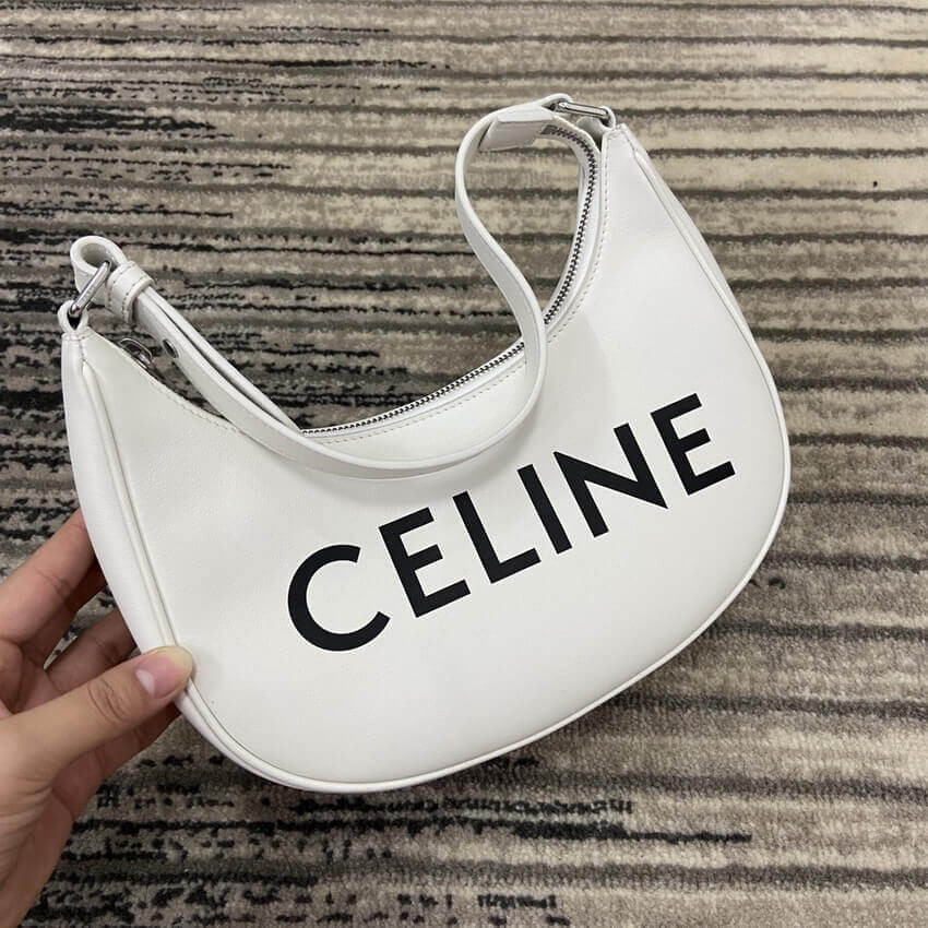 Celine Ava Bag In Smooth Calfskin With Celine Print 193953