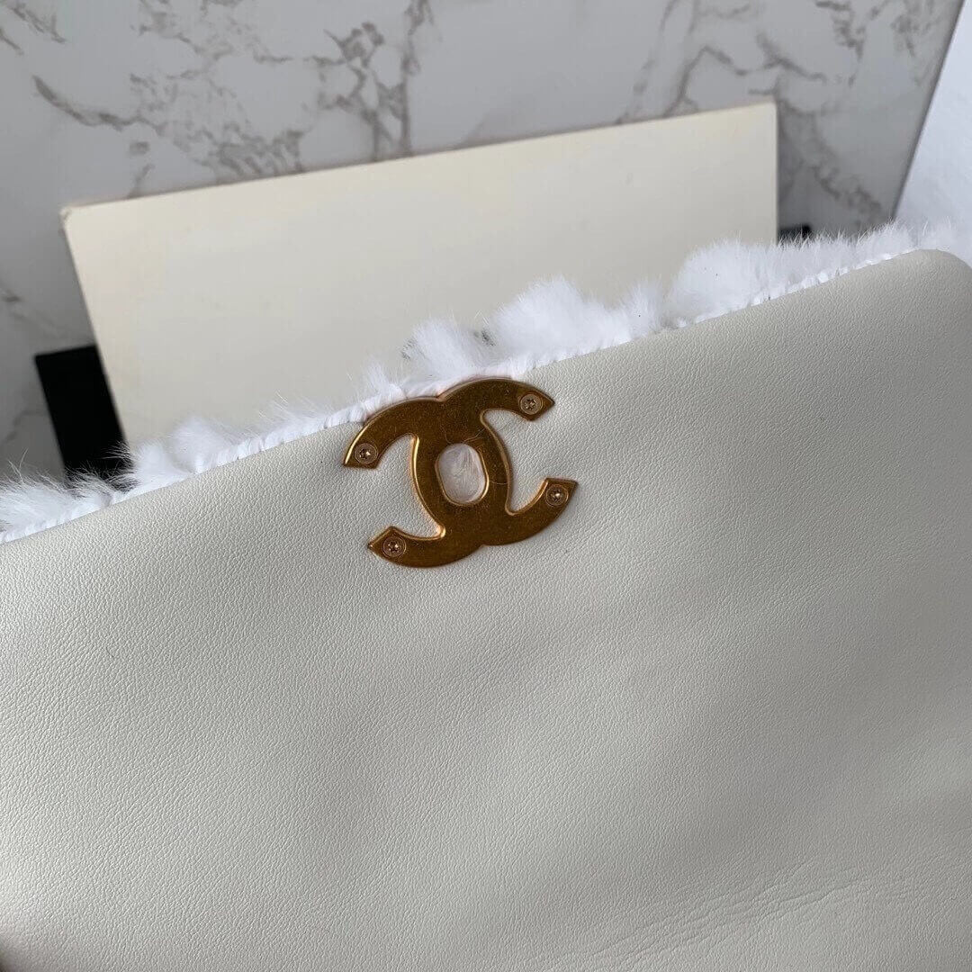 Chanel Shearling Lambskin Flap Bag AS2240