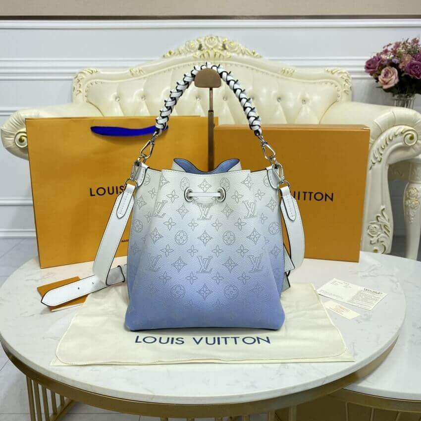 Louis Vuitton Muria Bag Gradient Blue Mahina Leather M57853