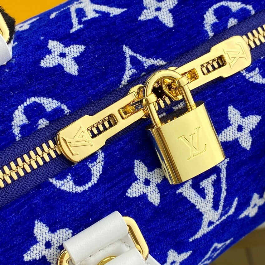 Louis Vuitton Monogram Jacquard Velvet Speedy Bandouliere 20 M20751