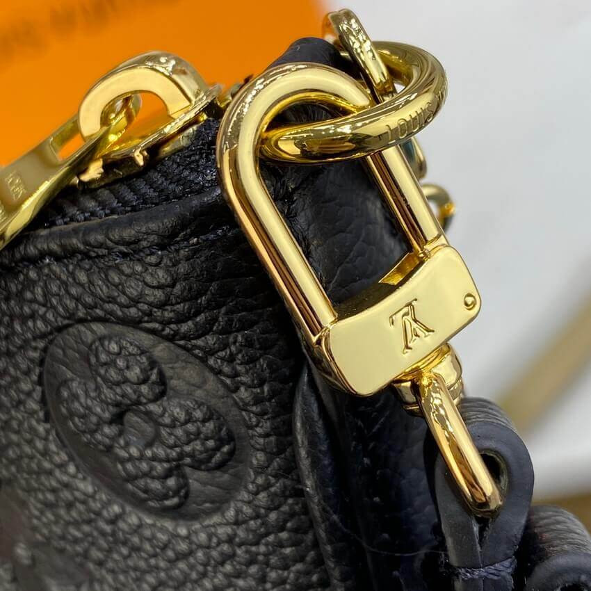 Louis Vuitton Monogram Empreinte Easy Pouch On Strap M80349 Black