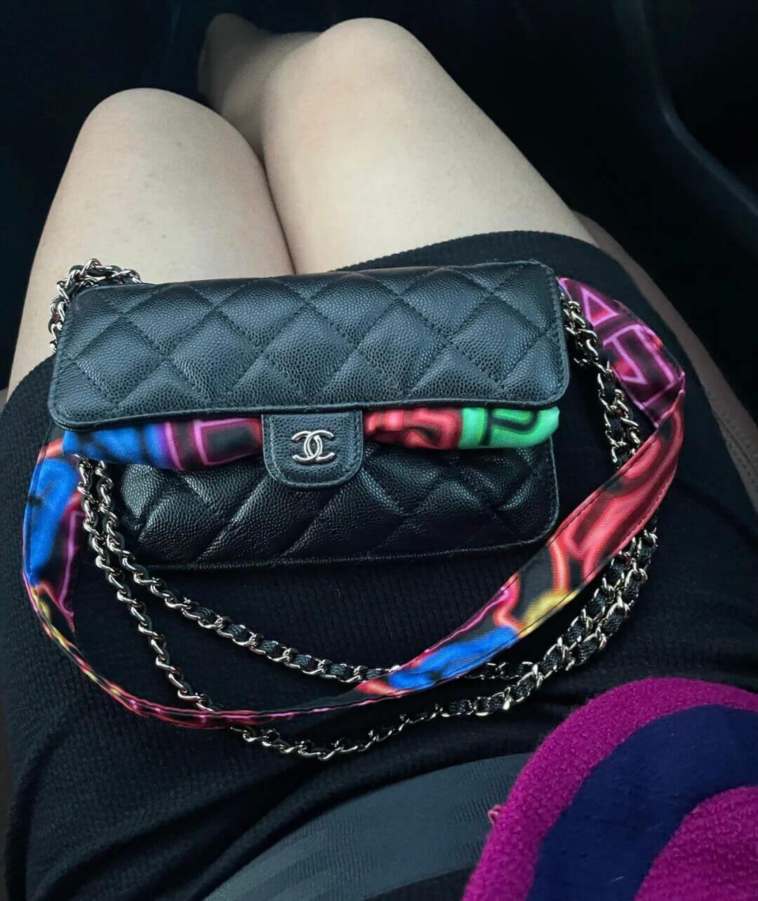 Chanel Foldable Tote Bag With Chain AP2095