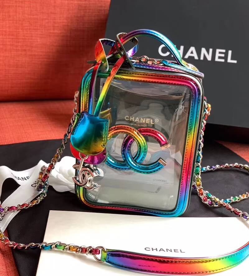 Chanel Vanity Case In Multicolour PVC AS0988