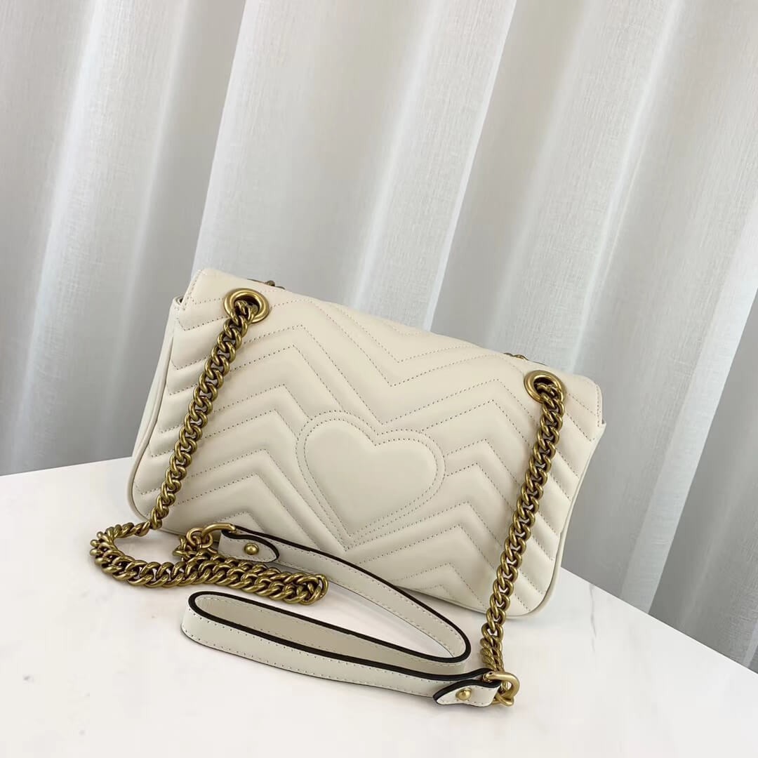 Gucci GG Marmont Matelasse Chevron Leather Small Shoulder Bag 443497