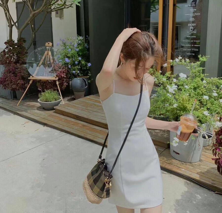 Fendi Brown Mon Tresor Mini Canvas & Raffia Bucket Bag 2028