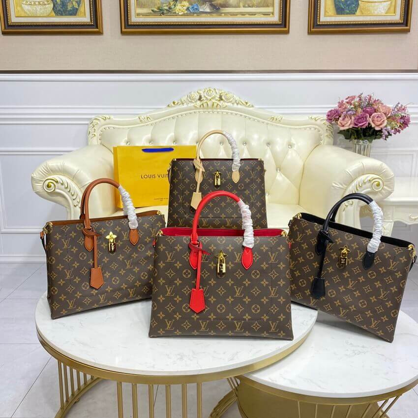 Louis Vuitton Monogram Canvas Flower Tote M43770 Caramel