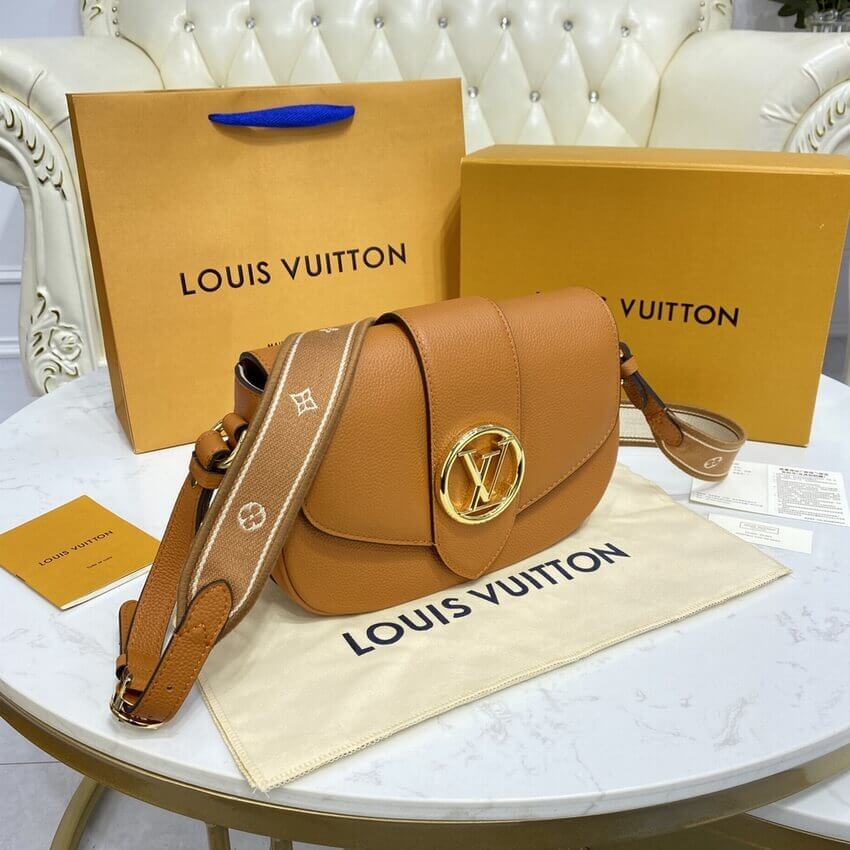 Louis Vuitton LV Pont 9 Soft MM M58968 Sienne Doree