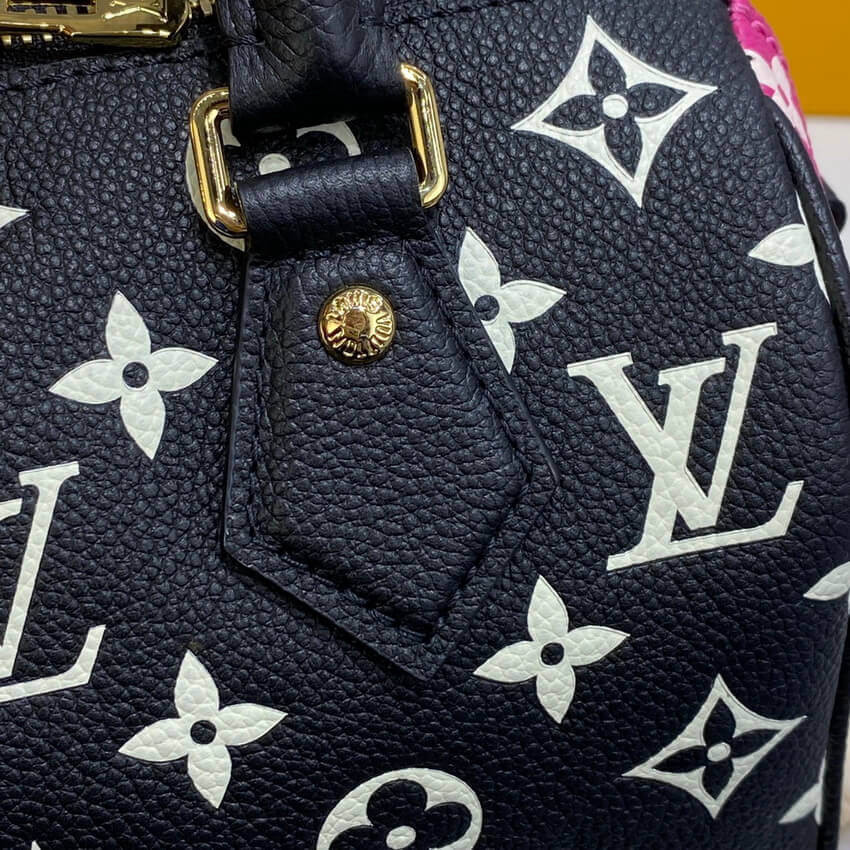 Louis Vuitton Monogram Empreinte Leather Speedy Bandouliere 20 M46118 M46088