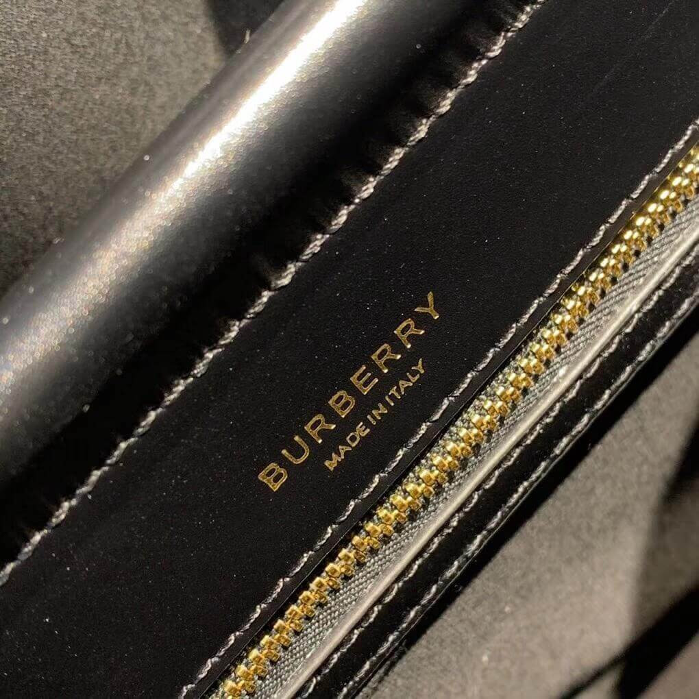 Burberry Medium Monogram Stripe E-canvas Title Bag 80216991