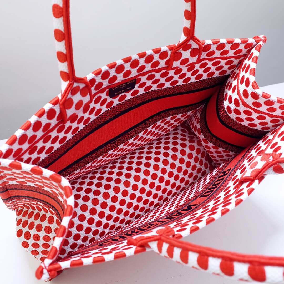 Dior Polkadot Dioramour Small Book Tote Bag M1296