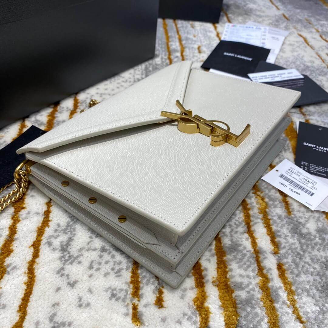 YSL Saint Laurent Cassandra Monogram Clasp Bag In Grain Leather 532750