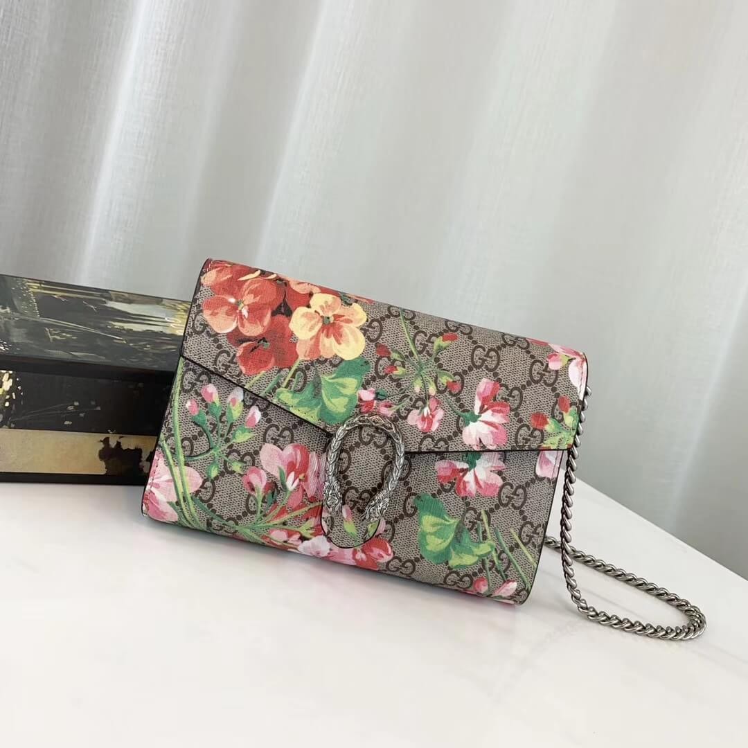 Gucci Dionysus Blooms Print Mini Chain Bag 401231