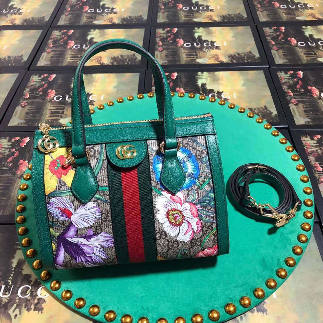 Gucci Ophidia GG Flora Small Tote Bag 547551