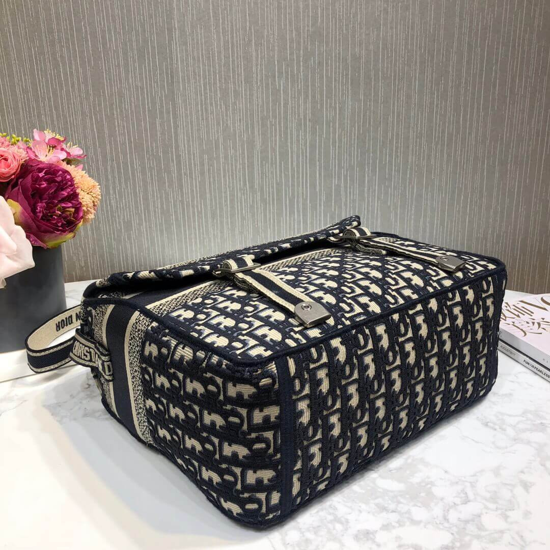 Christian Dior Oblique Embroidery Diorcamp Bag M1291