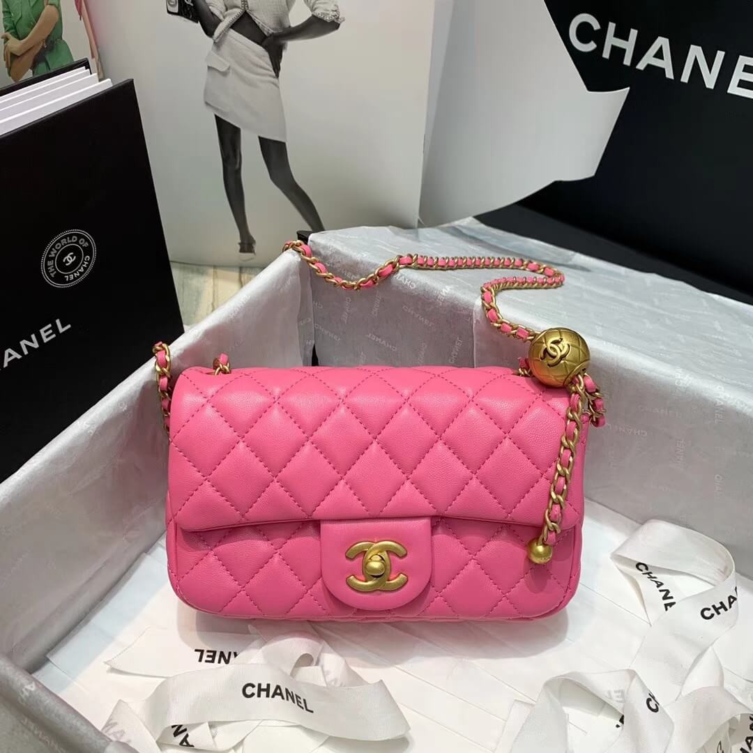 Chanel Lambskin  Flap Bag AS1787