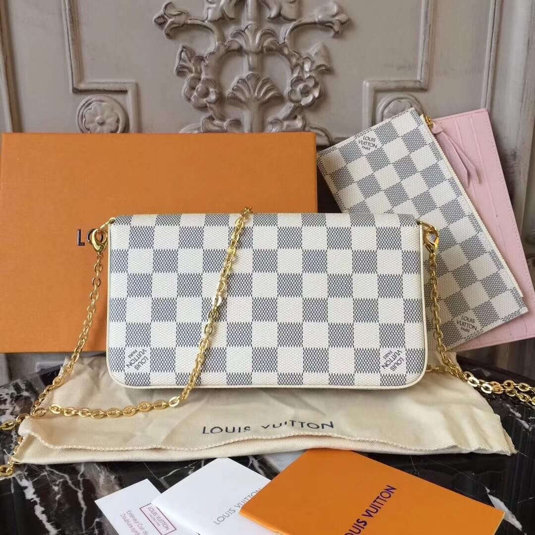Louis Vuitton Damier Azur Canvas Pochette Felicie N63106