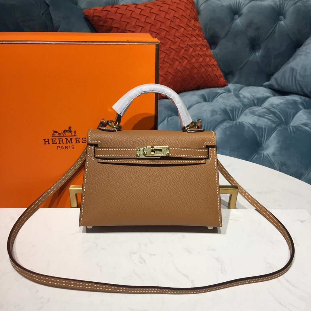 Hermes Kelly Bag 19cm in Epsom Leather