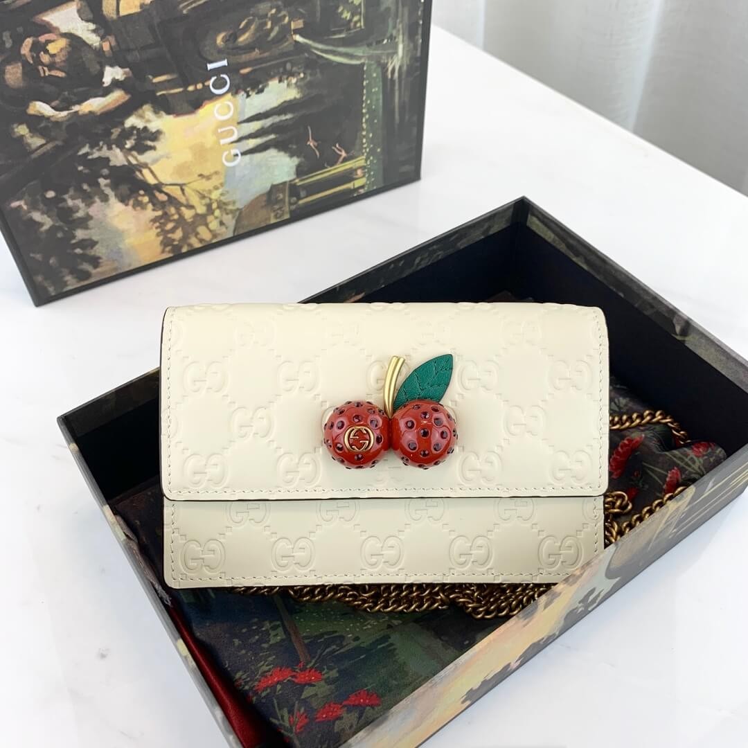 Gucci Signature Mini Bag With Cherries 481291
