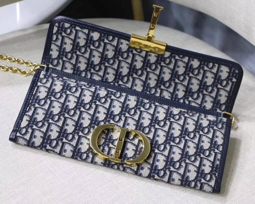 Christian Dior 30 Montaigne Jacquard Canvas Clutch Bag M9206