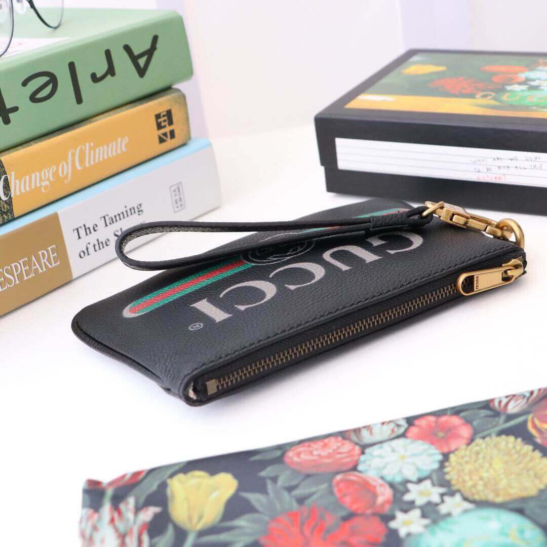 Gucci Logo Print Clutch Bag 526886