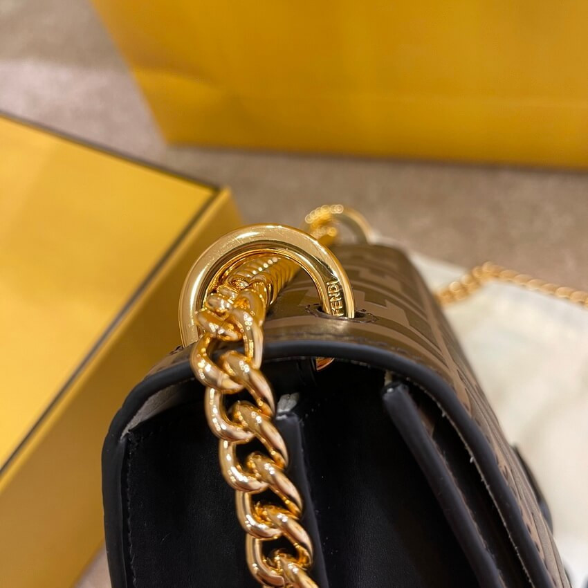 Fendi Kan U Small Bag With Embossed FF Logo 8M0417