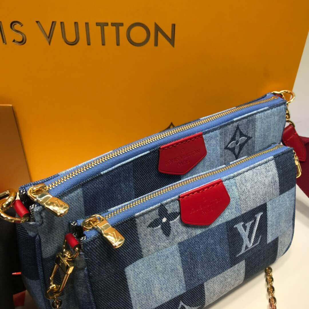 Louis Vuitton Monogram Denim Canvas Multi Pochette Accessoires M44990