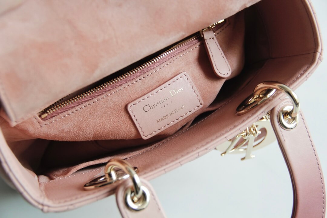 Lady Dior My ABCDior Bag in Pink Gradient Cannage Lambskin M0538